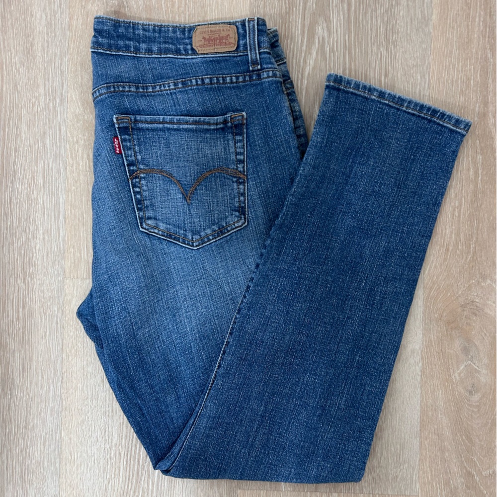 Levis The Original Jean Mid Rise Skinny Medium Wash 5 Pocket Size 16 Women’s - Picture 5 of 9